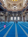 Sendayan, Malaysia-ÃÂ December 15, 2019: View of visitor inside Sri Sendayan Mosque, This mosque is donated by TS Rashid hussain.